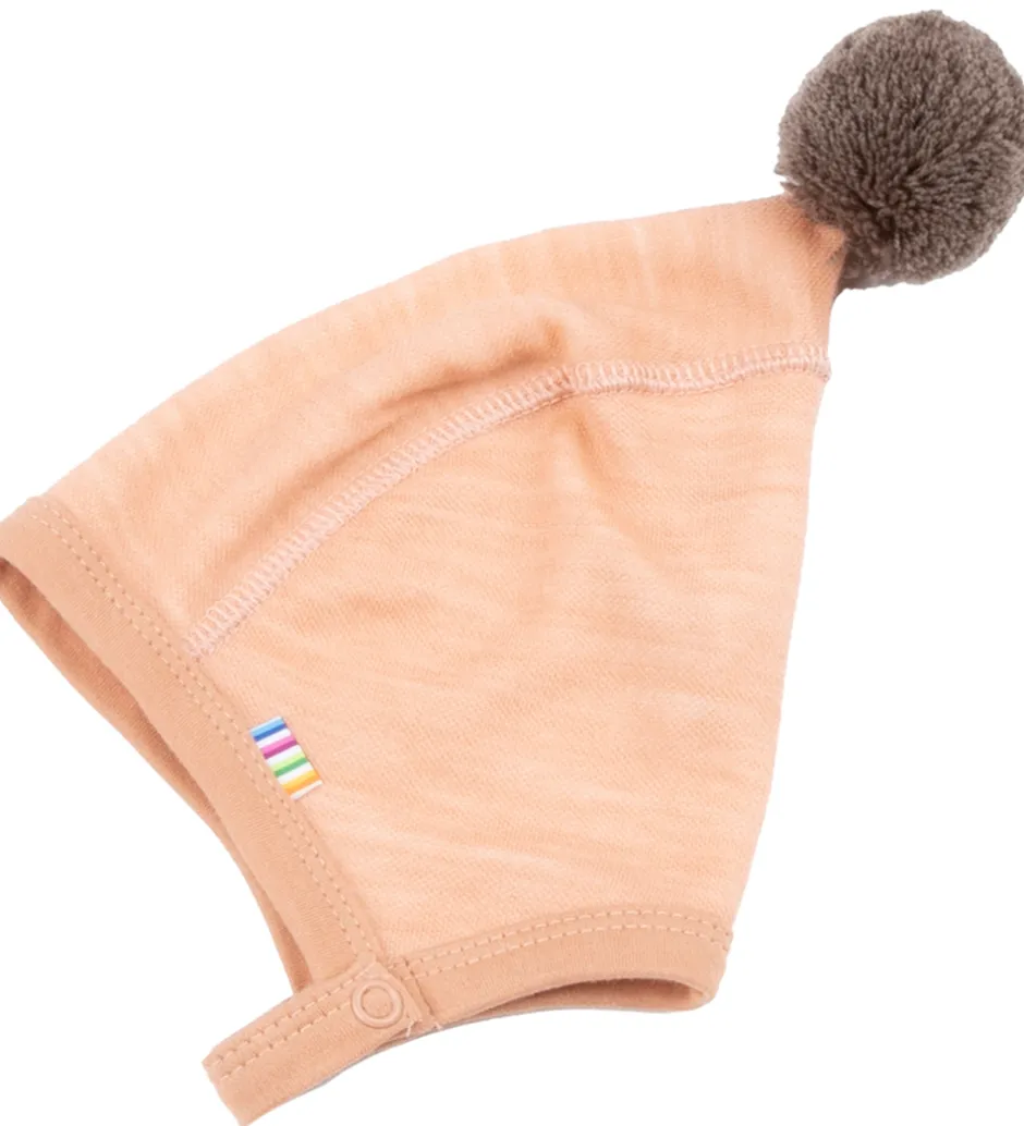 Babyhjelme|Joha Babyhjelm - Uld/Bambus - Fersken