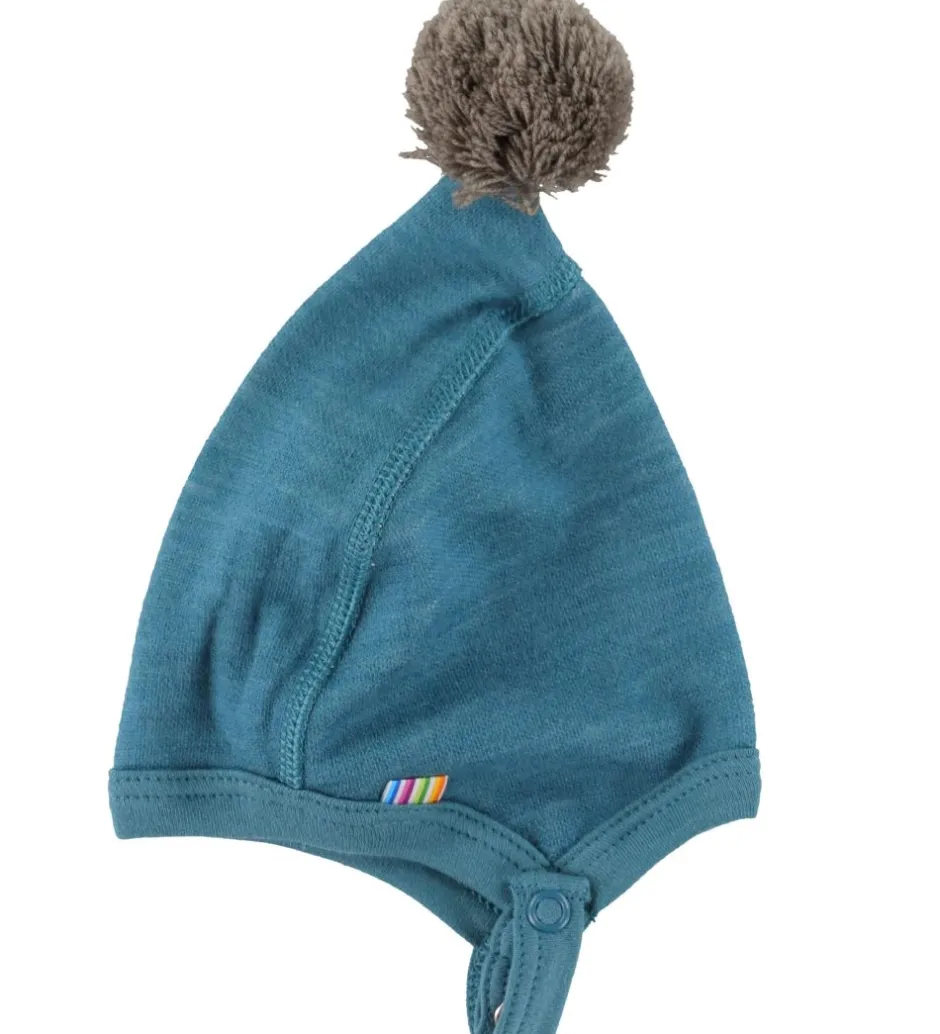 Babyhjelme|Joha Babyhjelm - Uld/Bambus - Blå