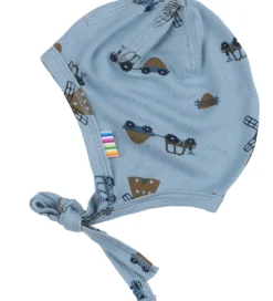 Babyhjelme|Joha Babyhjelm - Viskose/Bambus - Blå m. Vindmøller
