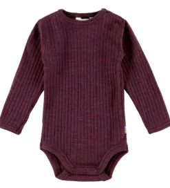 Bodyer|Uld|Joha Body l/æ - Uld - Rib - Blomme