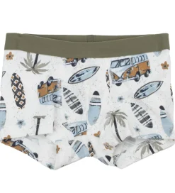 Undertøj|Joha Boxershorts - Off White m. Print