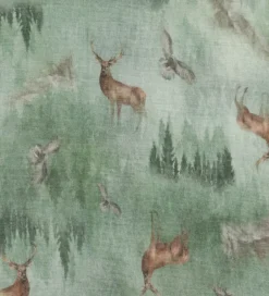 Undertøj|Joha Boxershorts - Uld - Grøn m. Skov