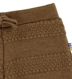 Bukser Og Jeans|Uld|Joha Bukser - Strik - Uld - Varm Brun