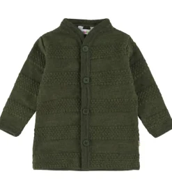 Cardigans|Unisex-Tøj|Joha Cardigan - Strik - Uld - Mos Grøn