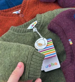 Cardigans|Uld|Joha Cardigan - Uld - Mørk Oliven