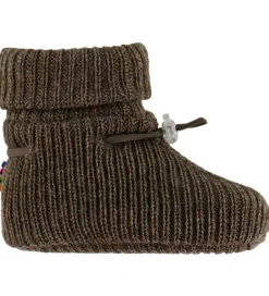 Uld|Joha Futter - Uld - Strik - Brun Meleret