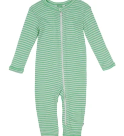 Heldragter|Joha Heldragt - Rib - Uld/Silke - Off White/Grøn