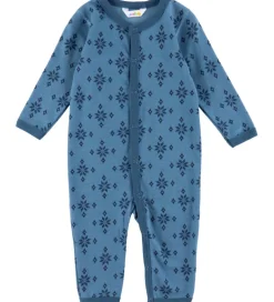 Heldragter|Joha Heldragt - Uld - Blå m. Snefnug