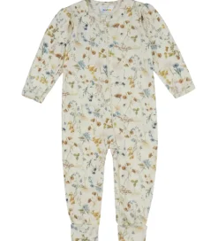 Heldragter|Joha Heldragt - Uld - Off White m. Blomster