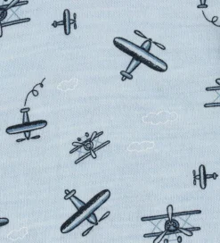 Heldragter|Joha Heldragt - Uld/Bambus - Lyseblå m. Print