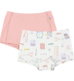 Undertøj|Pigetøj|Joha Hipster - 2-pak - Viskose/Bambus - Off White m. Print