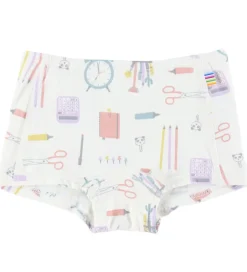 Undertøj|Pigetøj|Joha Hipster - 2-pak - Viskose/Bambus - Off White m. Print