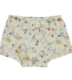 Undertøj|Joha Hipsters - Uld - Off White m. Blomster