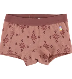 Undertøj|Joha Hipsters - Uld/Bomuld - Rose m. Snefnug