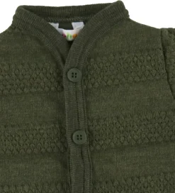 Unisex-Tøj|Pigetøj|Joha Køredragt - Strik - Uld - Mos Grøn