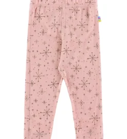 Leggings|Joha Leggings - Uld - Rosa m. Stjerner