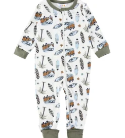 Nattøj|Joha Natdragt - 2in1 - Off White m. Print