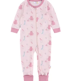 Nattøj|Pigetøj|Joha Natdragt - Lyserød m. Print