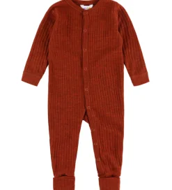 Nattøj|Uld|Joha Natdragt - Uld - Rib - Rust