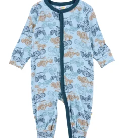 Nattøj|Joha Natdragt - Viskose/Bambus - Blå m. ATV