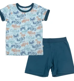 Nattøj|Joha Nattøj - 2-Delt - Viskose/Bambus - Blå m. ATV