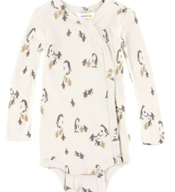 Bodyer|Unisex-Tøj|Joha Slå-om Body l/æ - Bambus - Lys Beige