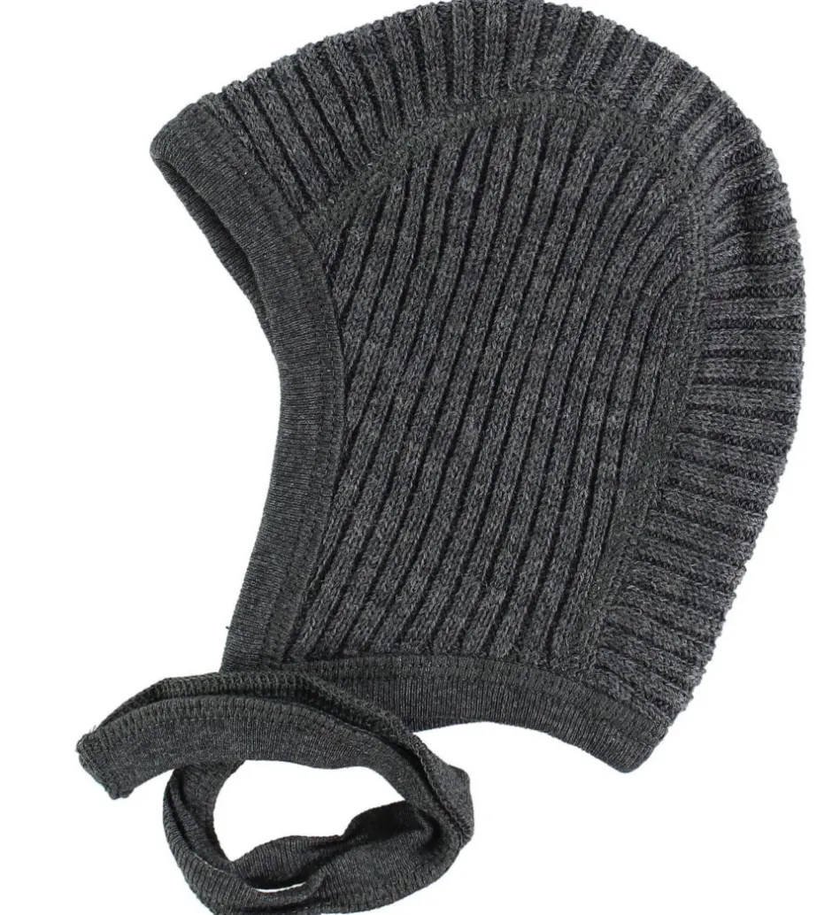 Babyhjelme|Joha Strik Babyhjelm - BabyUld - Koksgrå