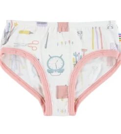 Undertøj|Pigetøj|Joha Trusser - Viskose/Bambus - Off White m. Print