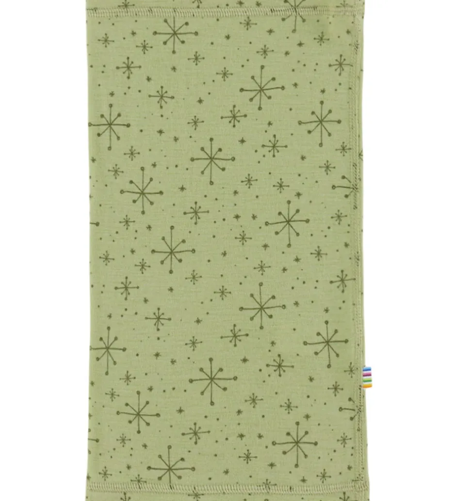 Tørklæder|Halsedisser|Joha Tube - Uld - Lys Olive m. Stjerner