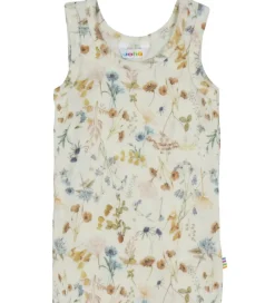 Undertøj|Joha Undertrøje - Uld - Off White m. Blomster