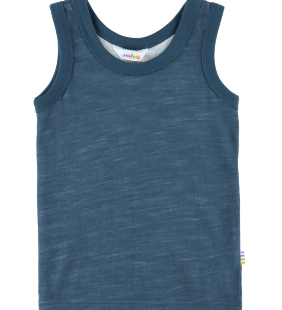 Undertøj|Joha Undertrøje - Uld/Bambus - Dark Denim