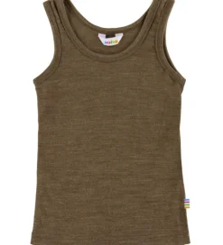 Undertøj|Joha Undertrøje - Uld/Silke - Brun Meleret