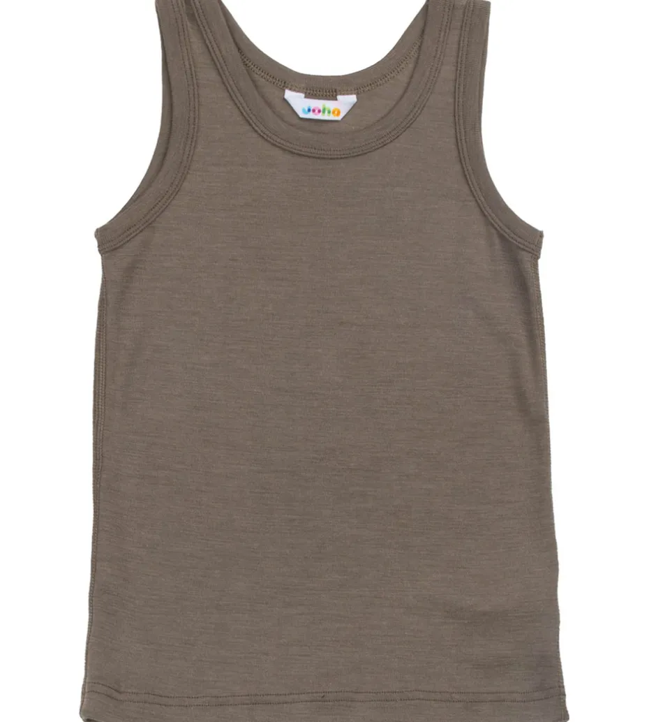 Undertøj|Joha Undertrøje - Uld/Silke - Brun