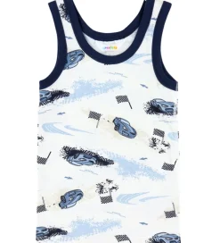 Undertøj|Drengetøj|Joha Undertrøje - Viskose/ Bambus - Off White m. Print