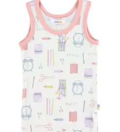 Undertøj|Pigetøj|Joha Undertrøje - Viskose/Bambus - Off White m. Print