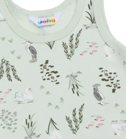 Undertøj|Joha Undertrøje - Viskose/Bambus - Mynte m. Svane