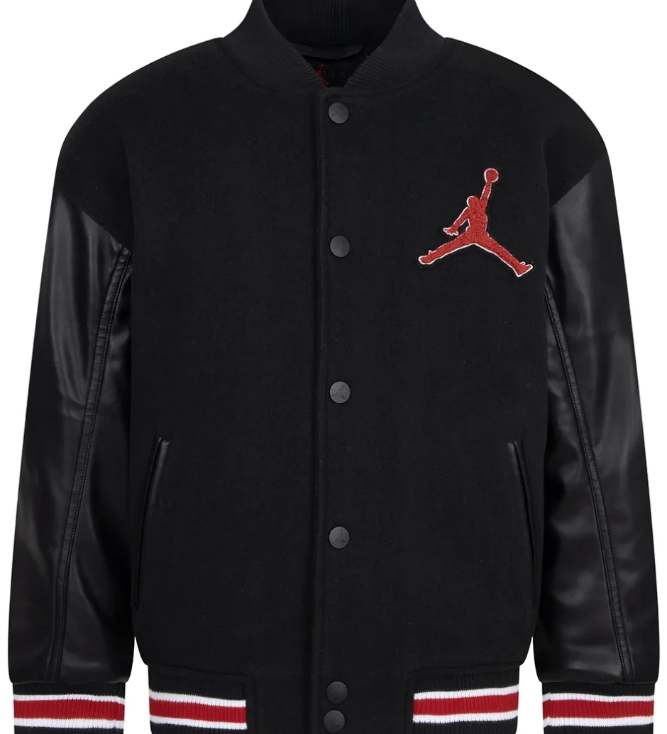 Fleece|Jordan Bomberjakke - Varsity - Sort