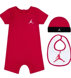 Sommerdragter|Jordan Gaveæske - 3-pak - Sommerdragt/Hue/Hagesmæk - Gym Red