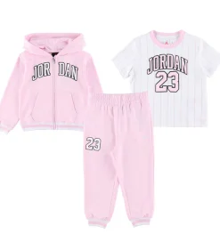Sweatshirts|Hættetrøjer|Jordan Sweatsæt - Pink Foam/Hvid