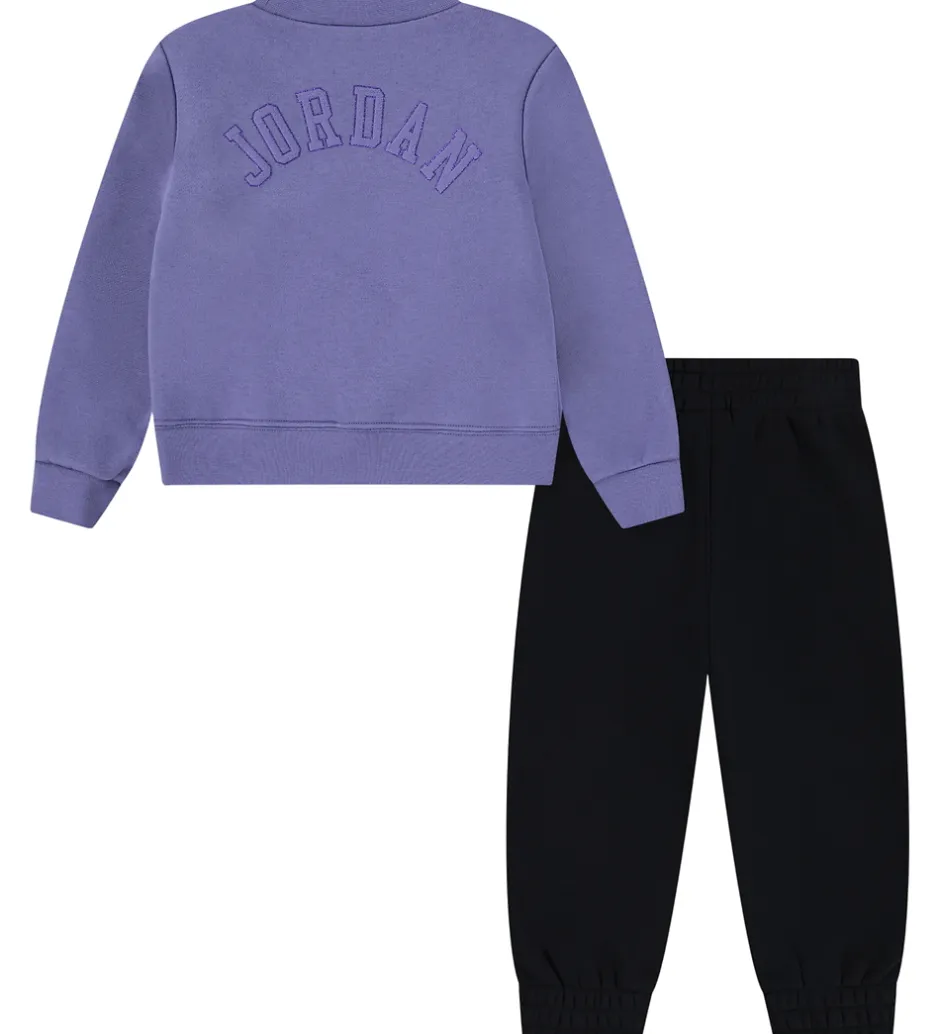 Hættetrøjer|Jordan Sweatsæt - Sort/Lilla