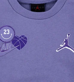 Hættetrøjer|Jordan Sweatsæt - Sort/Lilla