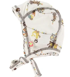 Babyhjelme|Katvig Babyhjelm - Bambus - Hvid m. Cirkusprint