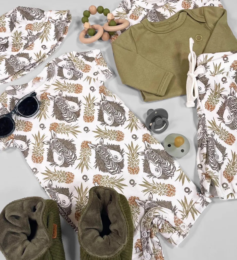 Sommerdragter|Katvig Sommerdragt - Hvid m. Tropisk Mønster