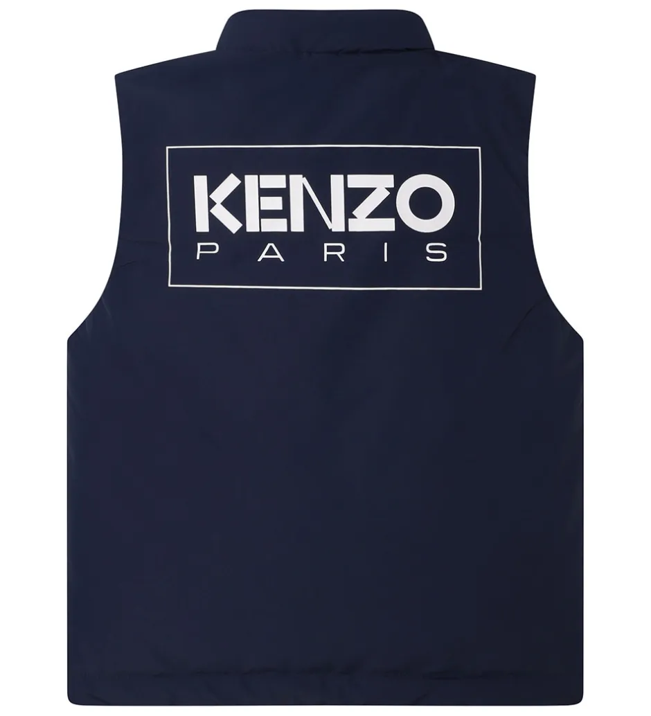 Veste|Dunveste Og Dyneveste|Kenzo Dunvest - Navy m. Hvid