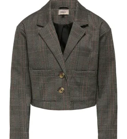 Konfirmationstøj|Juletøj|Kids Only Blazer - KogFine - Seal Brown/Libra Checks