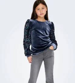 Bluser|Juletøj|Kids Only Bluse - KogConfidence - Velour/Palietter - Naval Acade