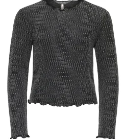 Juletøj|Bluser|Kids Only Bluse - KogQueen - Black/Lurex Silver/Harlekin
