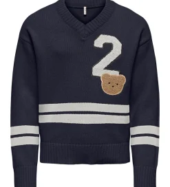 Bluser|Kids Only Bluse - Strik - KogJanny - Night Sky/Badge/Cloud Dance