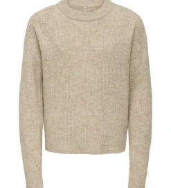 Pigetøj|Bluser|Kids Only Bluse - Strik - KogCamilla - Stone/ Melange