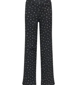 Bukser Og Jeans|Kids Only Bukser - KogMelia - Black/Dots Cloud Dancer
